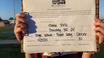 Downey High School [High School - Fight Song - Cheer] 2021 USA Spirit & Dance Virtual National Championships