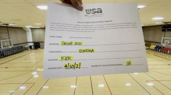 Sonora High School [Kick Varsity] 2021 USA Spirit & Dance Virtual National Championships