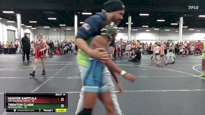 96 lbs Round 4 (8 Team) - Hunter Kapitula, Mat Assassins White vs Trenton Clark, Headhunters