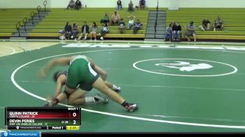 197 lbs Finals (2 Team) - Quinn Patrick, Cuesta College vs Devin Peries, East Los Angeles College