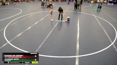 Semifinal - McKenna Goth, Minnesota vs Evangeline Denney, Stillwater Area Wrestling