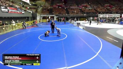 69 lbs 7th Place Match - Helena Poole, Legacy Wrestling Center vs Shelby Flores, Atwater Youth Wrestling