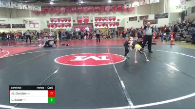 65 lbs Semifinal - Brevyn Doeden, Ironhawks Wrestling Academy vs Lucas Bauer, New Prague