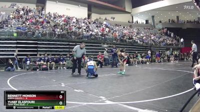 65 lbs Round 2 (6 Team) - Yusef Elasfouri, Team Texas Blue vs Bennett Monson, North Dakota 1