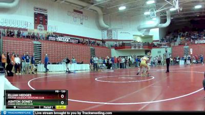 120 lbs Champ. Round 2 - Elijah Hedges, Maurer Coughlin Wrestling Club vs Ashton Goney, Cowan Wrestling Club