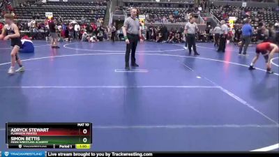 95 lbs Cons. Round 4 - Simon Bettis, Moen Wrestling Academy vs Adryck Stewart, Plainview Pirates