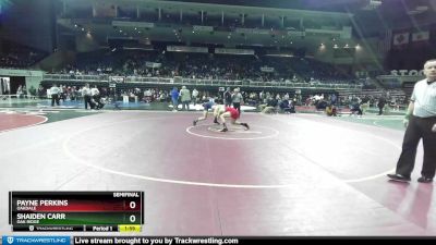 160 lbs Semifinal - Shaiden Carr, Oak Ridge vs Payne Perkins, Oakdale