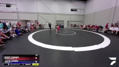 100 lbs Round 1 (8 Team) - Wyatt Koenen, Minnesota Blue vs Justin Harbin, Alabama