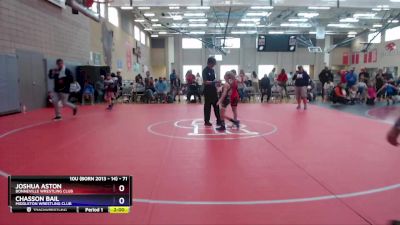 71 lbs Cons. Round 1 - Chasson Bail, Middleton Wrestling Club vs Joshua Aston, Bonneville Wrestling Club