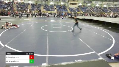 46 lbs Consi Of 4 - Dash Sanchez, Montrose Elite vs Malakai Arguello, Pirates