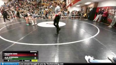 145 lbs Semifinal - Meadow King, Central vs Alix Sorensen, Thermopolis