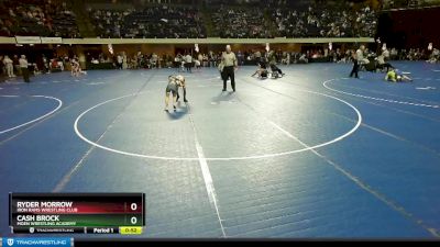 77 lbs Cons. Round 5 - Ryder Morrow, Iron Rams Wrestling Club vs Cash Brock, Moen Wrestling Academy