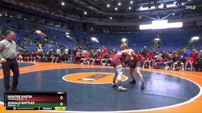 215 lbs Quarterfinals (8 Team) - Hunter Eastin, Tolono (Unity) vs Donald Battles, Roxana