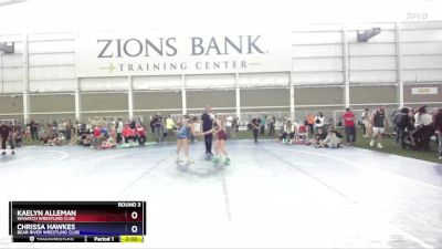 114-123 lbs Round 3 - Kaelyn Alleman, Wasatch Wrestling Club vs Chrissa Hawkes, Bear River Wrestling Club