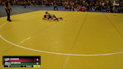 100 lbs Quarterfinal - Luke Johnson, ANML vs Arlo Ascheman, Minneota