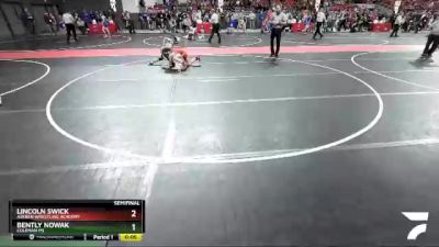 91 lbs Semifinal - Lincoln Swick, Askren Wrestling Academy vs Bently Nowak, Coleman MS