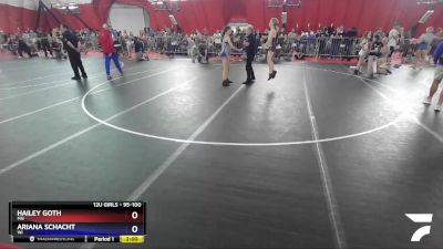 95-100 lbs Round 2 - Hailey Goth, MN vs Ariana Schacht, WI