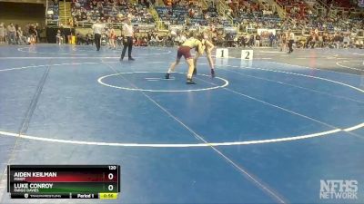 120 lbs Cons. Round 2 - Aiden Keilman, Minot vs Luke Conroy, Fargo Davies