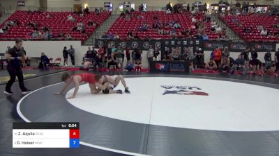 71 kg Cons 8 #2 - Zack Aquila, Seasons Freestyle Club vs Daniel Heiser, Wisconsin