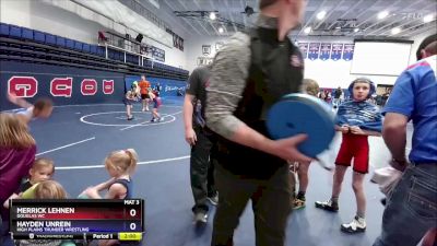 58-63 lbs Semifinal - Merrick Lehnen, Douglas WC vs Hayden Unrein, High Plains Thunder Wrestling