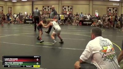 75 lbs Quarterfinals (8 Team) - Peyton Simmonds, Armory Athletics Red vs Liam Fecanin, Elite Wrestling