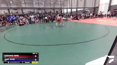 130 lbs Semifinal - Kaidance Gerg, ID vs Mary Rush, WA