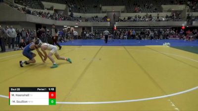 115 lbs Quarterfinal - Mason Scullion, Mineral Point Wrestling Club vs Magnus Hoenshell, Team Hammer