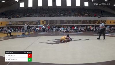 Match - Doyle Trout, Wyoming vs Josh Portillo, Nebraska-Kearney