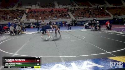 138 lbs Cons. Round 4 - Cheyenne Pryke, Willow Canyon vs Makenzie Matturro, Casteel HS