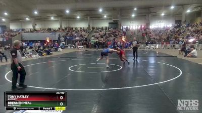 AA 190 lbs Quarterfinal - Brennen Neal, Nolensville vs Tony Hatley, Bartlett