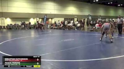 170 lbs Placement Matches (16 Team) - Sebastian Hutchinson, NFWA Oakleaf Knights vs Mason Perkins, Bulldog Wrestling