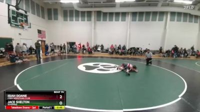 80 lbs Cons. Round 1 - Isiah Doane, Cody Wrestling Club vs Jace Shelton, Wyoming