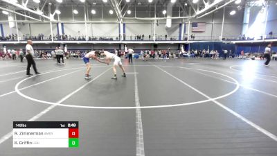 149 lbs Round Of 16 - Ryan Zimmerman, American University vs Kelvin Griffin, Lehigh University