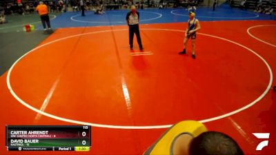 115 lbs Finals (8 Team) - Presley McCrae, Hastings vs Brody Yliniemi, UNC (United North Central)