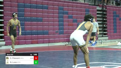 125 lbs Consi Of 4 - Desmond Pleasant, Drexel vs Noah Luna, Appalachian State