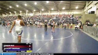 187 lbs Cons. Round 1 - Joaquin Ruiz, UT vs Ah`saunt Cheatham, AZ