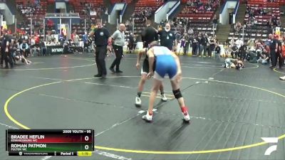 95 lbs Cons. Round 3 - Roman Patmon, Fulton WC vs Bradee Heflin, Edwardsburg WC