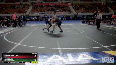 D2-190 lbs Quarterfinal - Loren Phillips, Kofa vs Jax Finch, Cactus Shadows