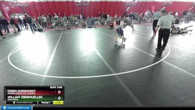 100 lbs Quarterfinal - Owen Dorshorst, Askren Wrestling Academy vs William Obermueller, Wisconsin