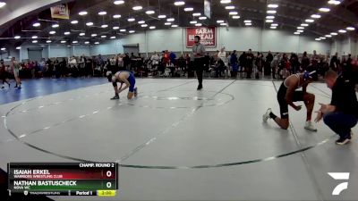 126 lbs Champ. Round 2 - Isaiah Erkel, Warriors Wrestling Club vs Nathan Bastuscheck, Nova WC