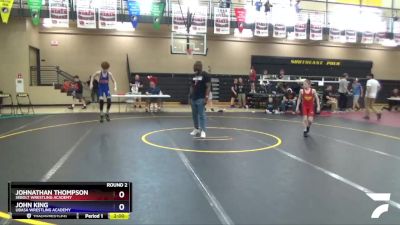 71 lbs Round 2 - Johnathan Thompson, Sebolt Wrestling Academy vs John King, Ubasa Wrestling Academy