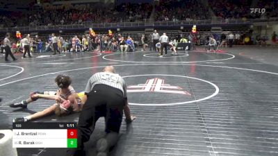 100 lbs Round Of 32 - Jax Brentzel, Penn Trafford vs Roy Barak, Bishop McCort