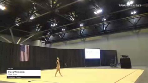 Maya Weinstein - Clubs, Silver Stars - 2021 USA Gymnastics Championships