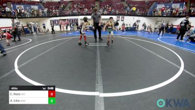 46 lbs Consi Of 8 #2 - Charlie Ross, Norman Grappling Club vs Ashton Edie, Mustang Bronco Wrestling Club