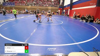 112 lbs Consi Of 4 - Caleb Miller, Fort Gibson Youth Wrestling vs Camden Stuever, Skiatook Youth Wrestling