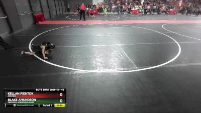 45 lbs Cons. Round 2 - Blake Amundson, Freedom Wrestling Club vs Kellan Pientok, Arcadia