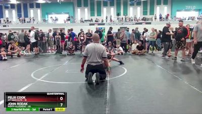 92 lbs Quarterfinal - Felix Cook, Hit Squd Elite vs John Rodak, North Allegheny