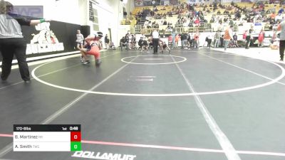 170-B lbs Round Of 16 - Byron Martinez, Rogers Jr High vs Alyx Smith, Tahlequah Wrestling Club