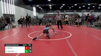 90 lbs Placement Matches (8 Team) - Gabe Oberheim, Team Gotcha (IL) vs Calan Manley, Team Missouri (MO)