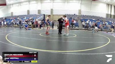 187 lbs Round 2 - Braylen Meeuwsen, MI vs Isaac Westfall, MI